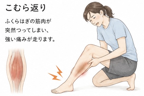 【名古屋市瑞穂区・鍼灸】　こむら返り（足のつり）夜足がつって起きてしまう！が改善した事例｜中澤治療院